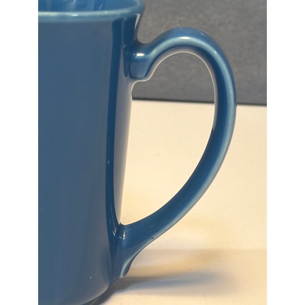 Corning NY USA Stoneware Royal Blue Coffee Tea Mugs Set of 4 - Picture 4 of 6